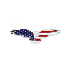 July 4th Bald Eagle Lapel Pin - Official US Great Seal Flag Bird Brooch Set